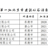 保障建材供應(yīng)！北京公布2024年第一批建筑砂石綠色基地名單